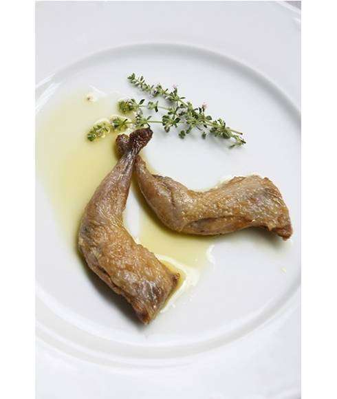 Wachtelspäne mit schwarzem Trüffel