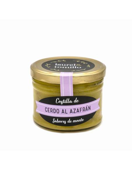 Costilla cerdo al azafrán