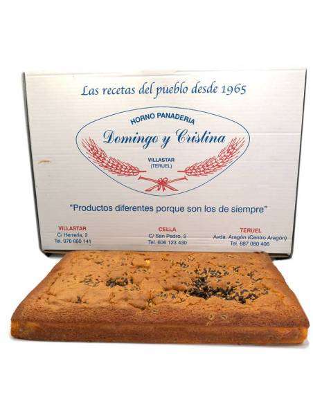 Yoghurtcake met chocoladeparels en appel