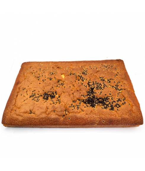 Yoghurtcake met chocoladeparels en appel