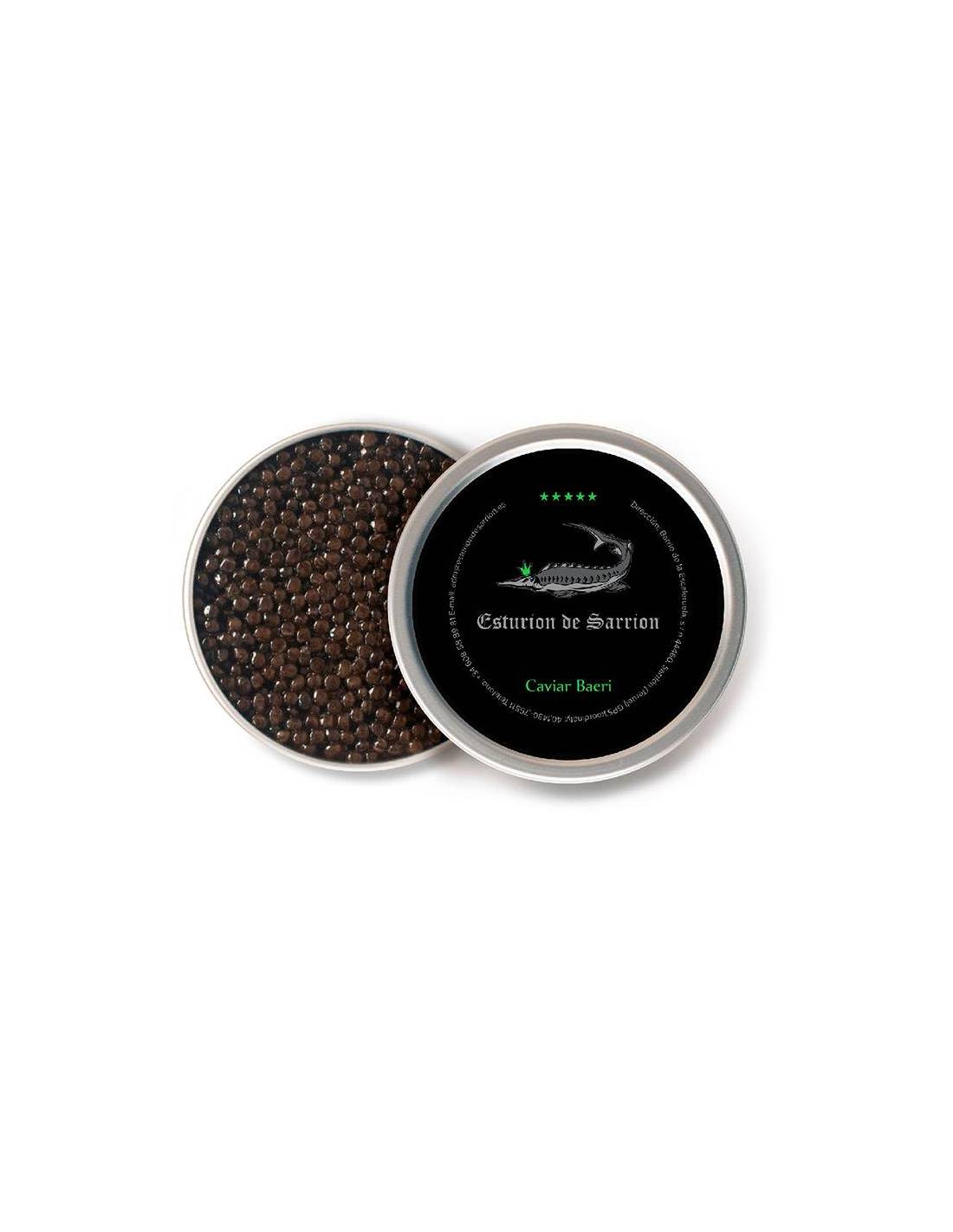 Can of Black Sturgeon Caviar 30g