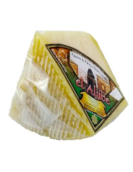 Semi-cured cheese wedge