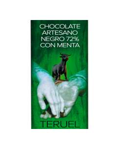Chocolate Artesano Negro 72% con Menta
