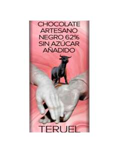 Chocolate Artesano Negro 62% Sin Azúcar