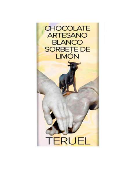 Chocolate Artesano Blanco con Sorbete de Limón