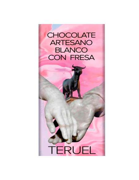 Chocolate Artesano Blanco con Fresa