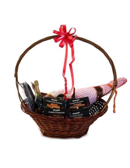 Christmas Basket with Serrano Ham