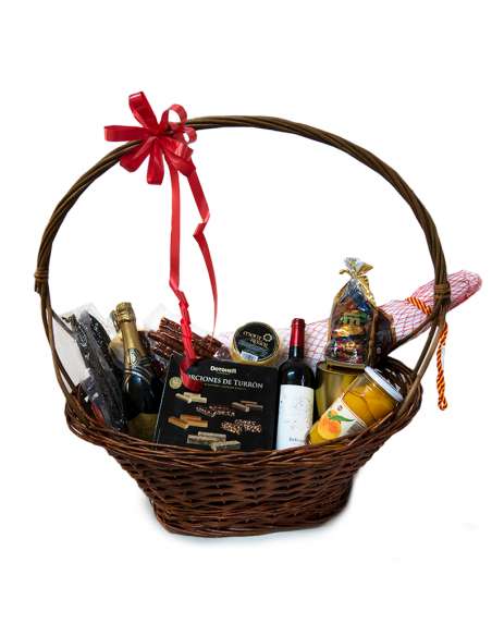 Christmas Basket with Serrano Ham