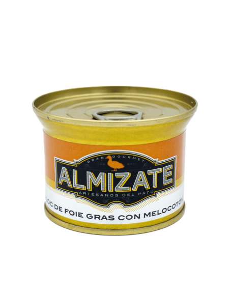 Blockera foie gras med bitar av persika