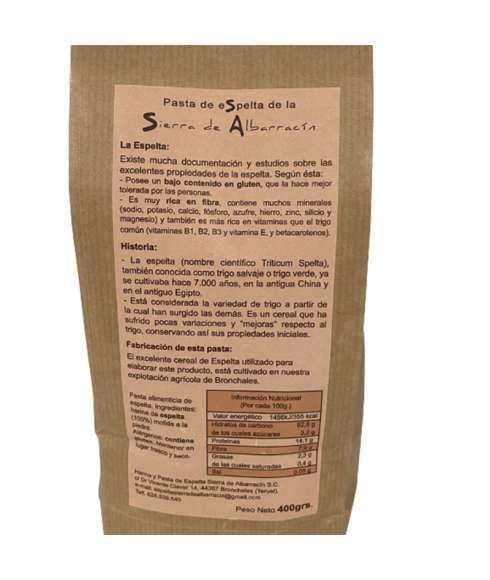 Pasta de espelta garganelli