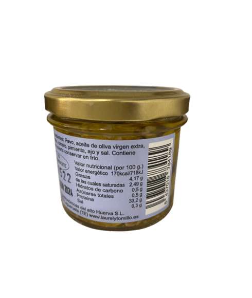 Turkey confit shavings