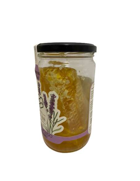 Fresh Lavender honey in comb