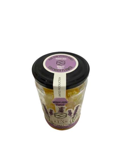 Fresh Lavender honey in comb