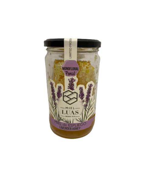 Fresh Lavender honey in comb