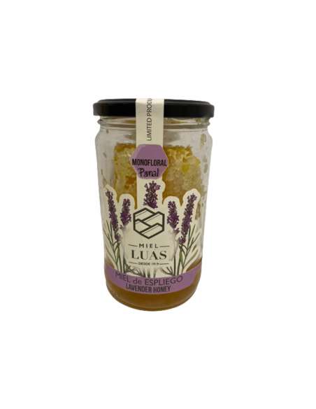 Fresh Lavender honey in comb