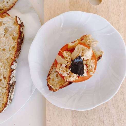 Trucioli di confit di tacchino