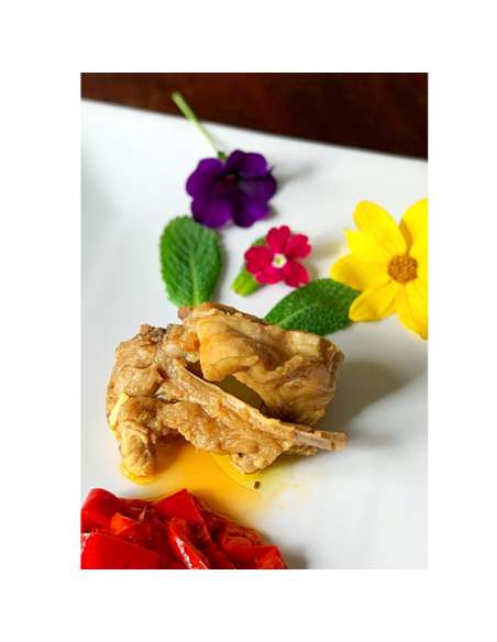 Morsures de cochon de lait au safran