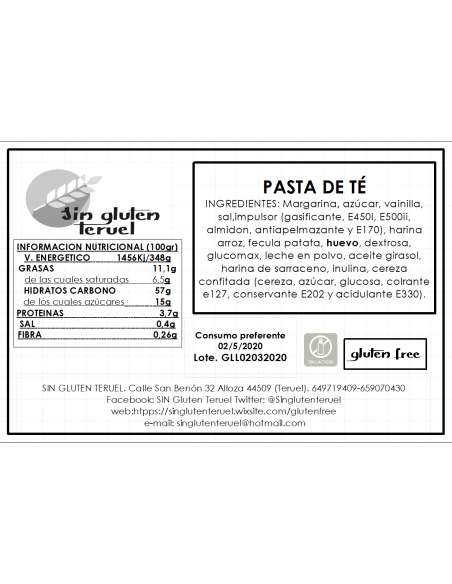 Glutenvrije theepasta's