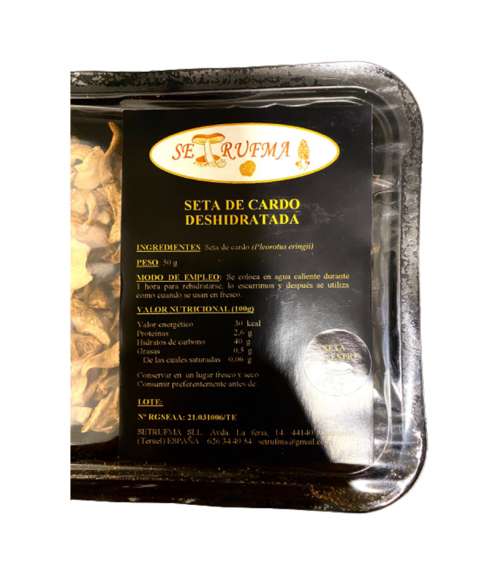 Seta de cardo deshidratado