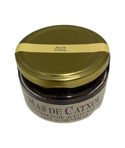 Paté de aceitunas ecológicas negras con almendras