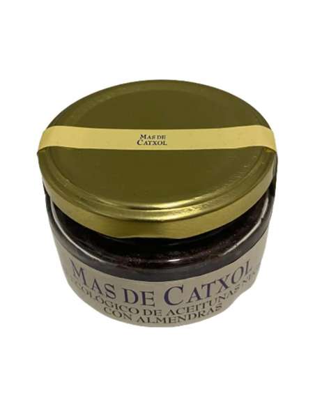 Paté de aceitunas ecológicas negras con almendras
