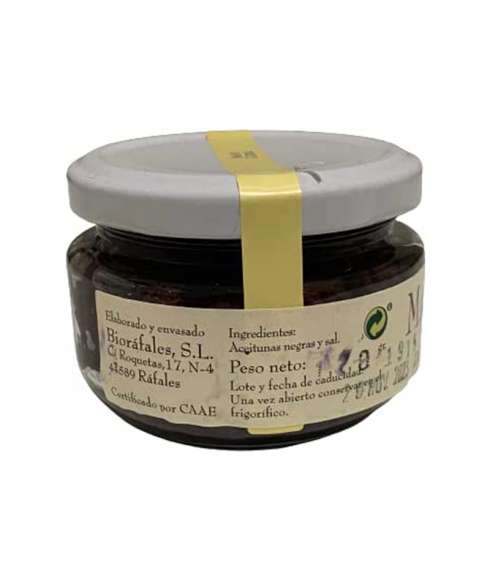 Biologische zwarte olijvenpaté