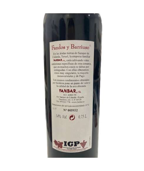 Garnacha Fandos och Barriuso vin