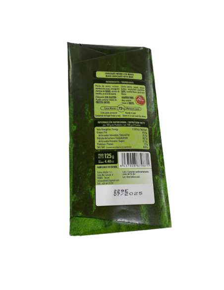 Cioccolato Fondente Artigianale 72% con Menta