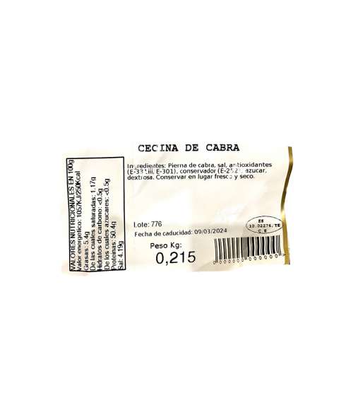 Cecina de cabra
