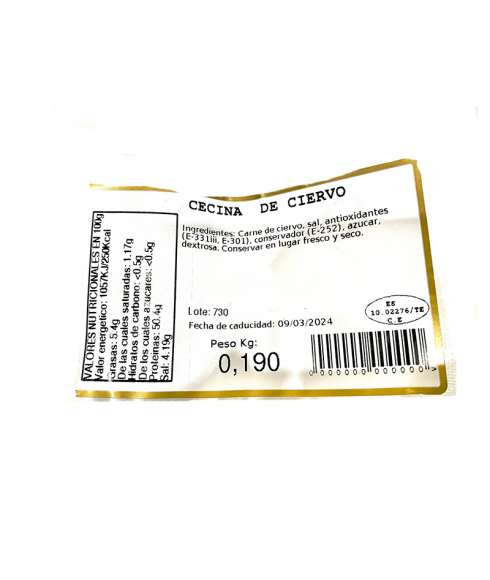 Wild boar dried meat