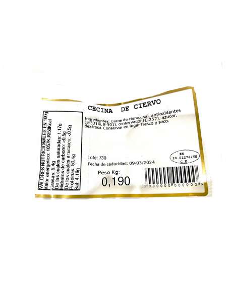 Viande séchée de sanglier