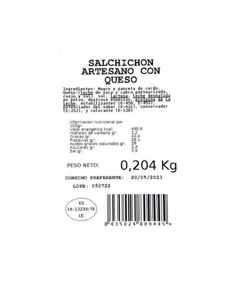 Salsiccia con formaggio