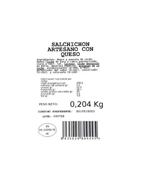 Salsiccia con formaggio