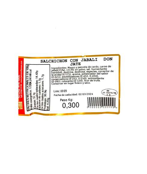 Saucisse de sanglier