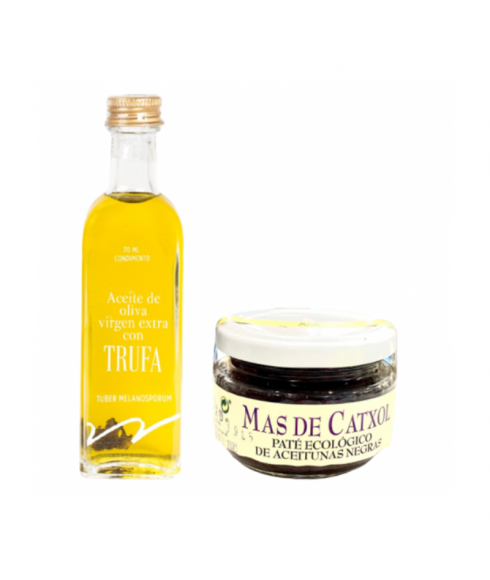 Pack Oil with truffle and black olive pate