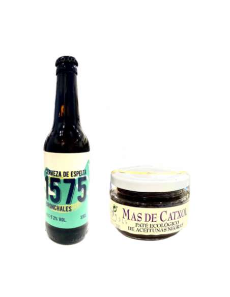 Pack Beer and black olive pate