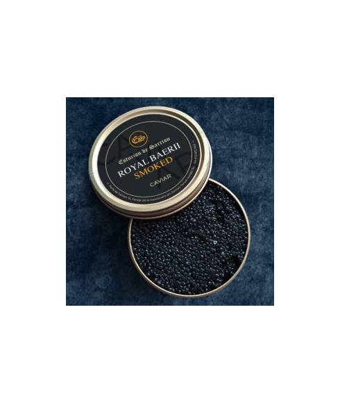 Rökt svart kaviar