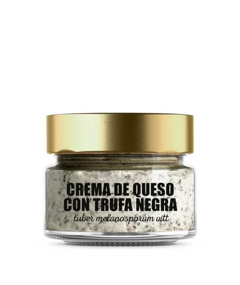 Crema de queso con trufa negra