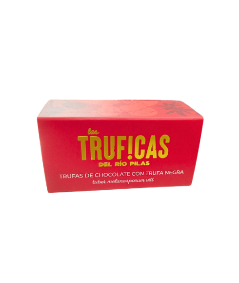 Chocolate truffles with black truffle