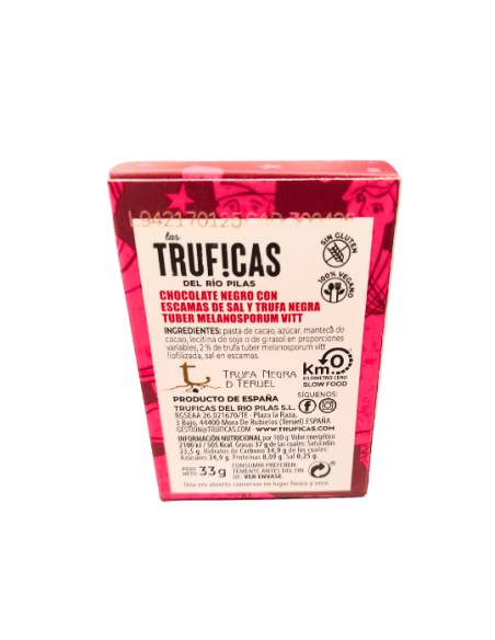 Chocolate con trufa liofilizada y sal