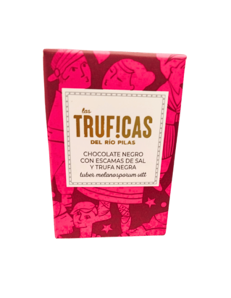 Chocolate negro con trufa negra liofilizada y sal
