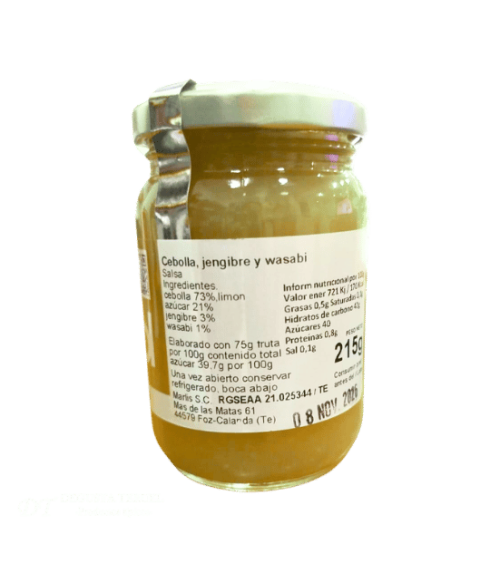 Confiture d'oignons, gingembre et wasabi