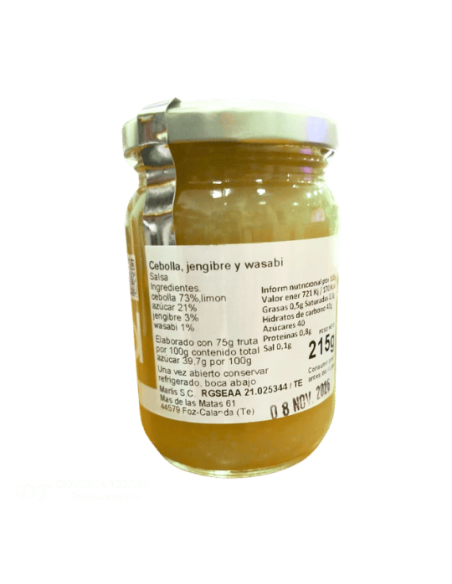 Confiture d'oignons, gingembre et wasabi