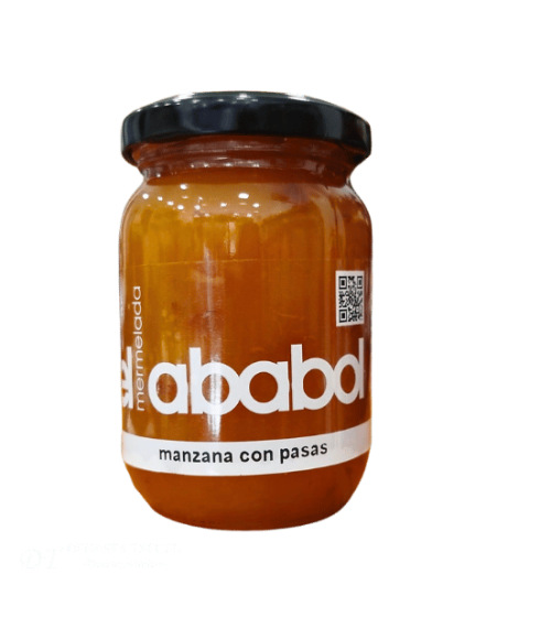 Appeljam met rozijnen