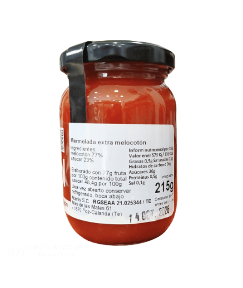 Confiture de pêches en sachet du Bas-Aragon