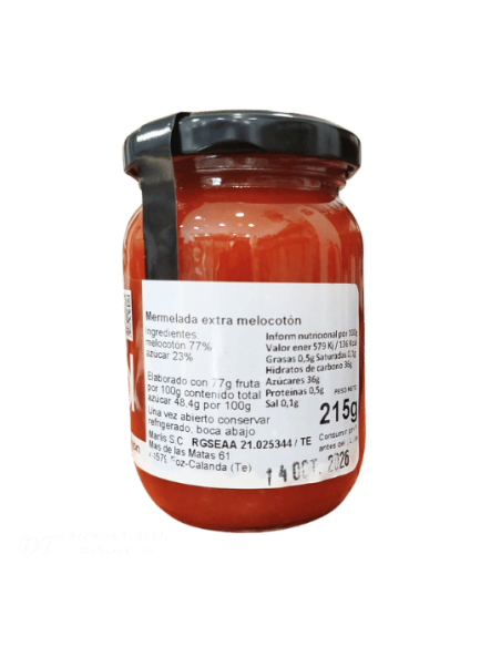 Bagged peach jam from Bajo Aragón