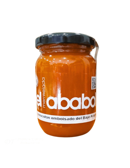 Abgepackte Pfirsichmarmelade aus Bajo Aragón