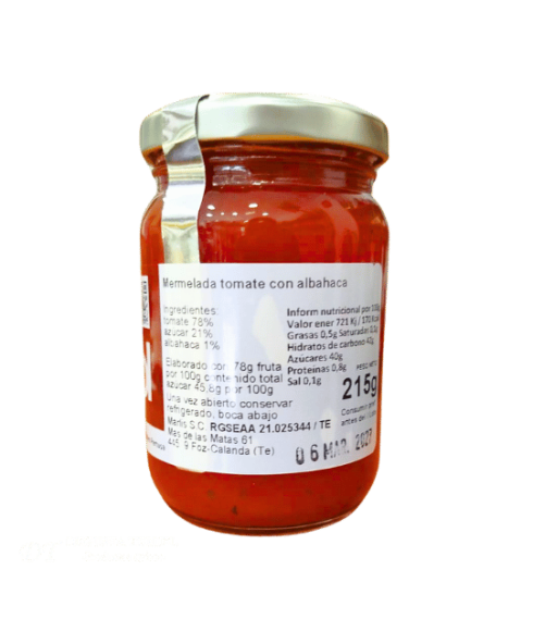 Roze tomaten-basilicumjam