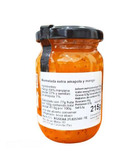 Mermelada de amapola y mango