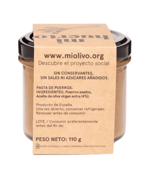 Paté de puerros asados